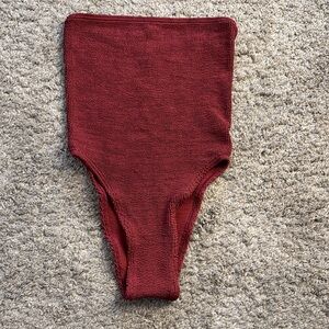 Bond-eye Fane Strapless One Piece Swimsuit NWOT
